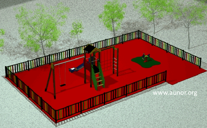 Fabricantes de parques infantiles. Oferta Modelo Aunor 3.