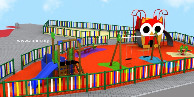 Parque infantil temático en oferta. Modelo Aunor 7