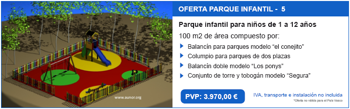 Oferta Parque infantil. Modelo Aunor 5.